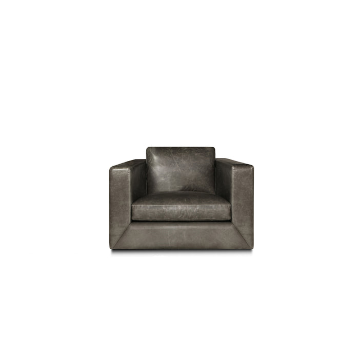 front view of the Hand & Grain Urbano Swivel Chair