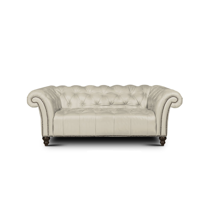 front view of the Hand & Grain Lusso Loveseat