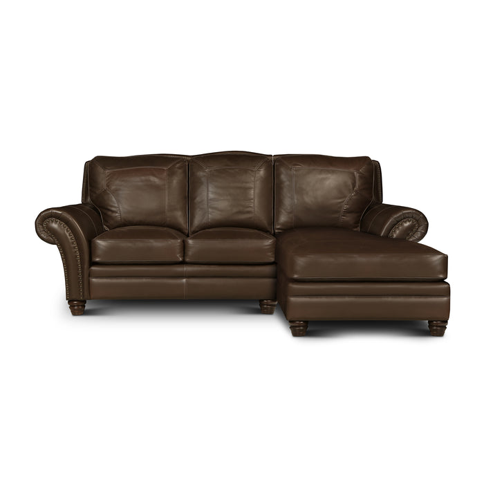 right-side view of the Hand & Grain Dante Chaise Sectional