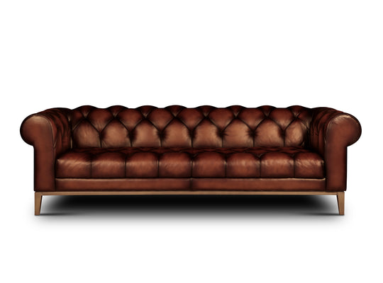 front view of the Hand & Grain Cuomo Sofa