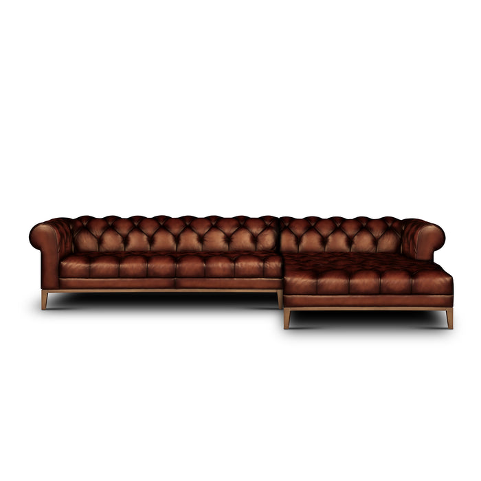 right-side view of the Hand & Grain Cuomo Chaise Sectional