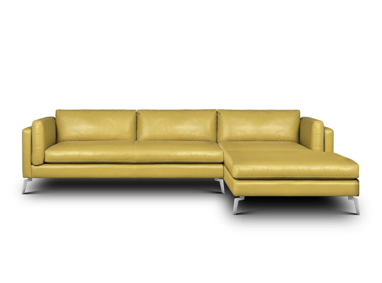 right-side view of the Hand & Grain Freya Chaise Sectional