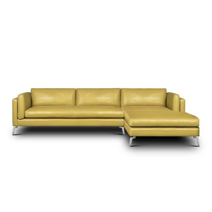 right-side view of the Hand & Grain Freya Chaise Sectional