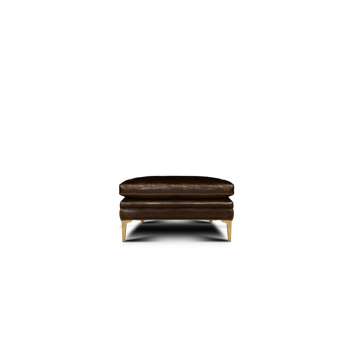 front view of the Hand & Grain Langdon Ottoman