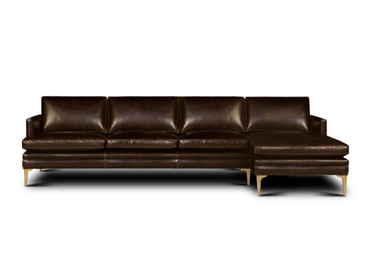 right-side view of the Hand & Grain Langdon Chaise Sectional