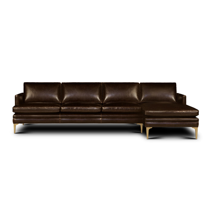 right-side view of the Hand & Grain Langdon Chaise Sectional
