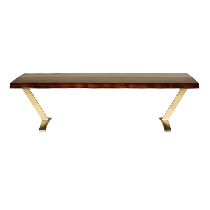 front view of the Hand & Grain Shanta Coffee Table 