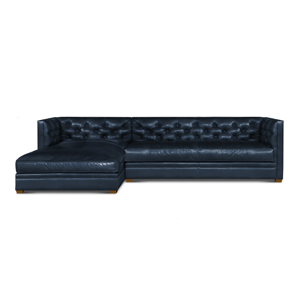 left-side view of the Epoch Chaise Sectional by Hand & Grain