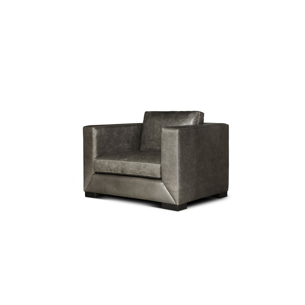 angled view of the Urbano Chair by Hand & Grain