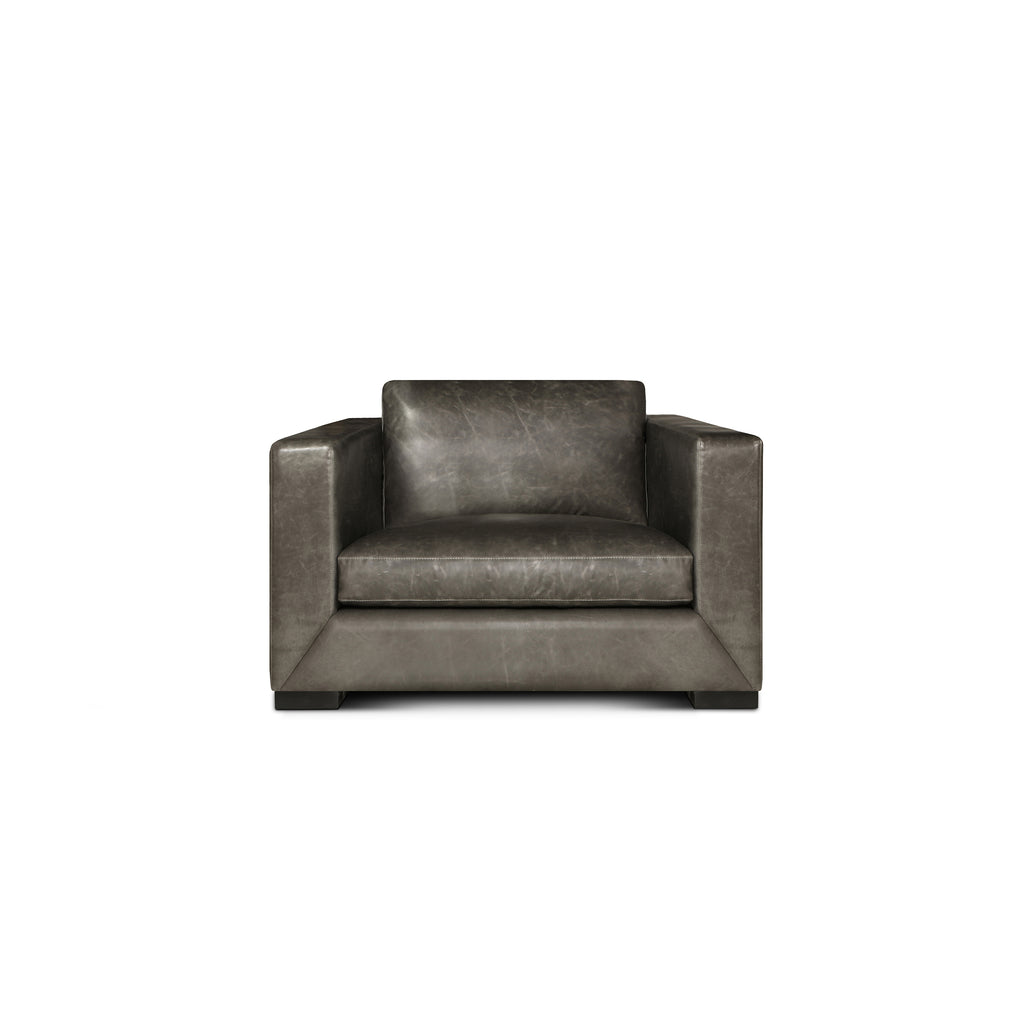 front view of the Urbano Chair and a Half by Hand & Grain