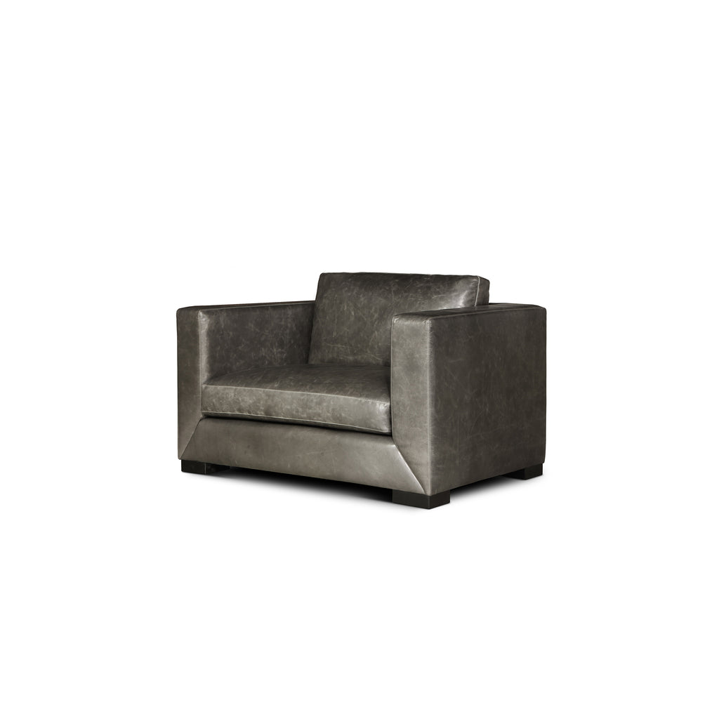 angled view of the Hand & Grain Urbano Chair and a Half