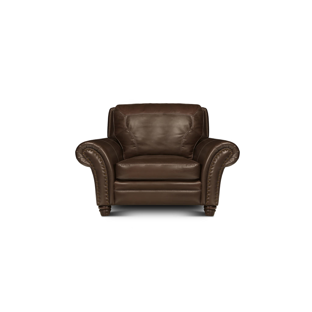 front view of the Dante Chair and a Half by Hand & Grain