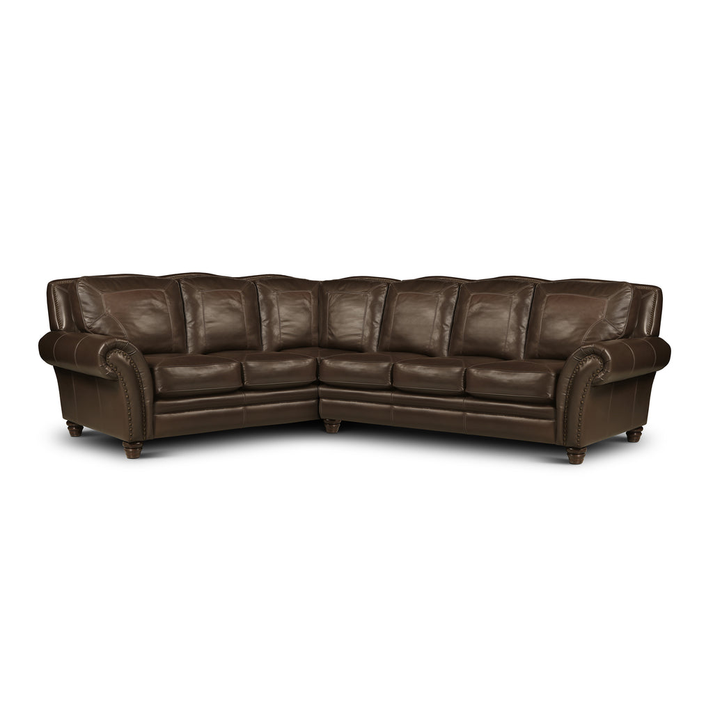 left-side view of the Dante Corner Sectional by Hand & Grain