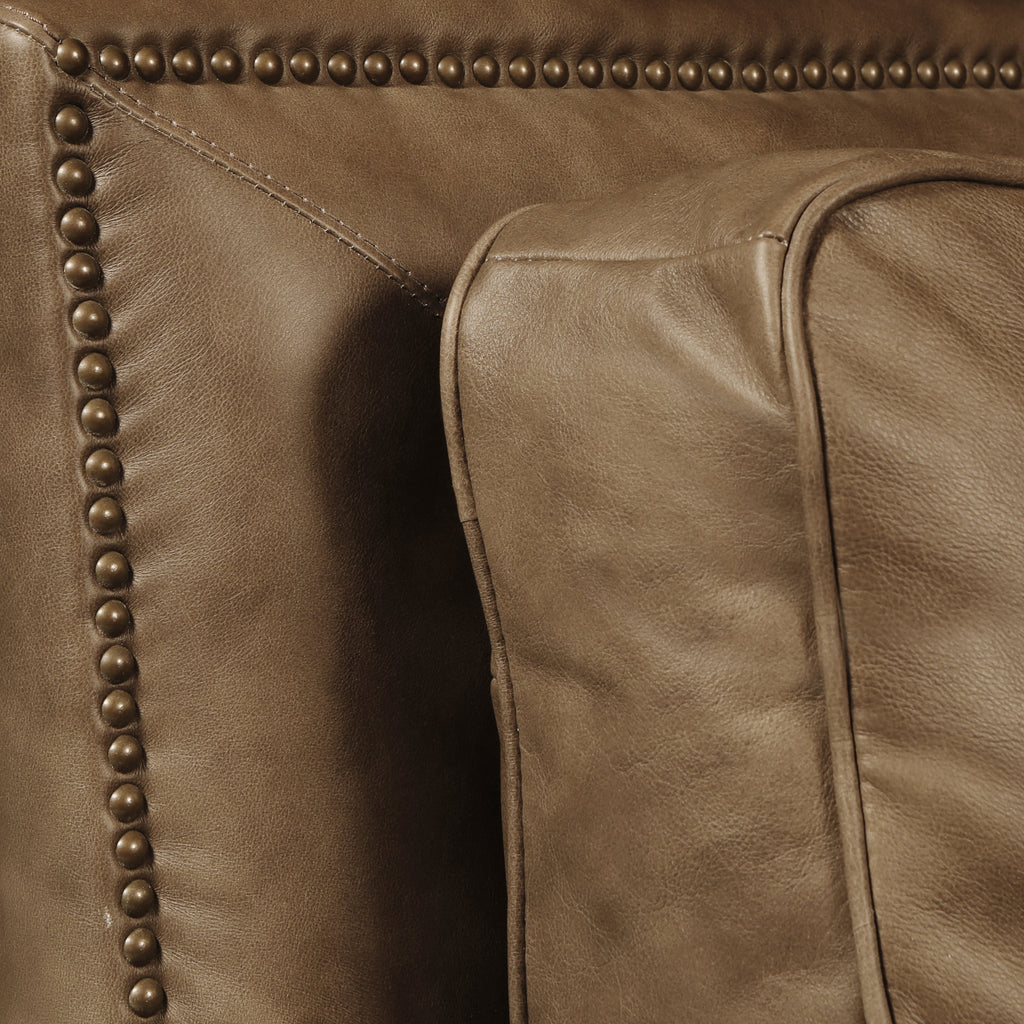 trim detail of the Hand & Grain Versailles Swivel Chair