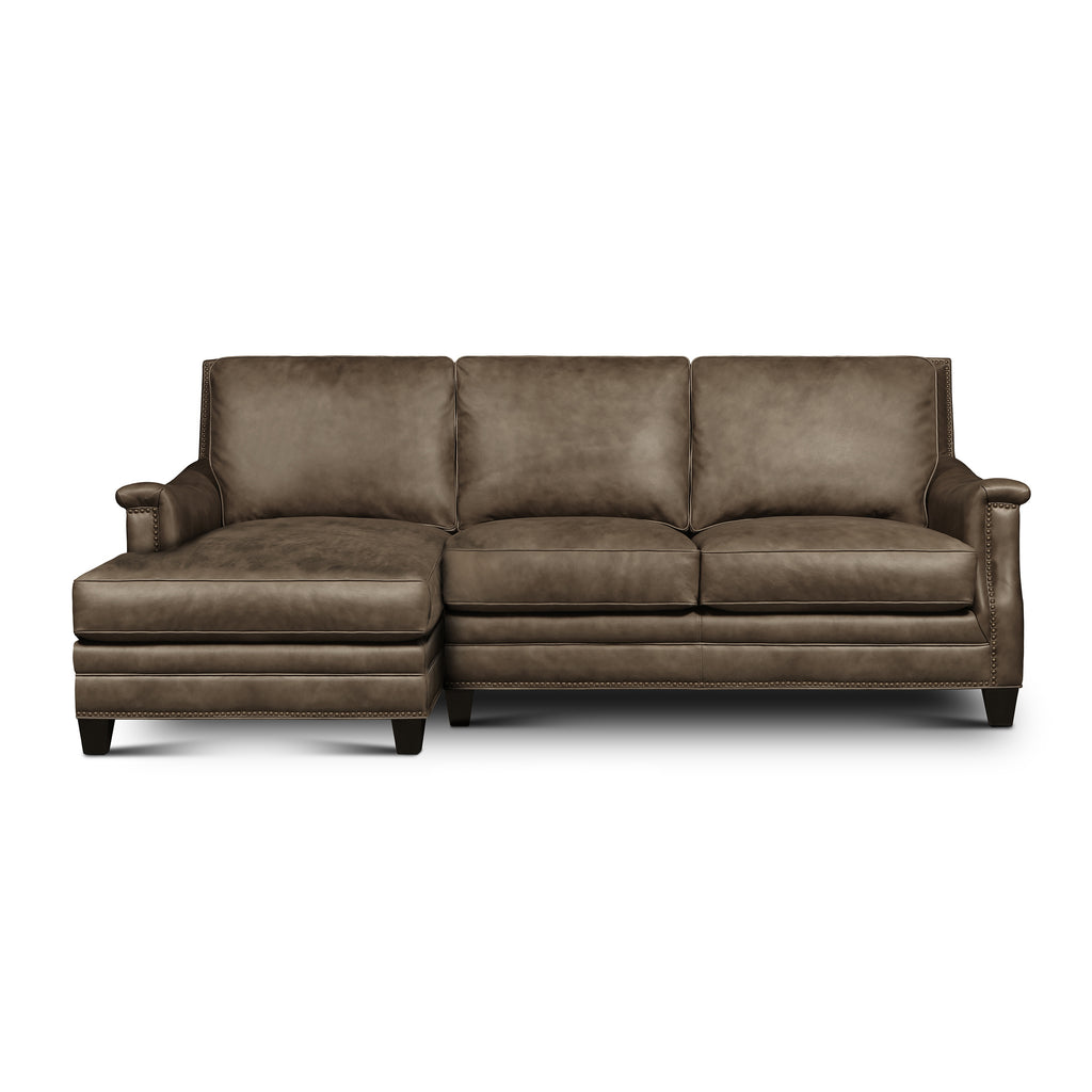 left-side view of the Versailles Chaise Sectional by Hand & Grain