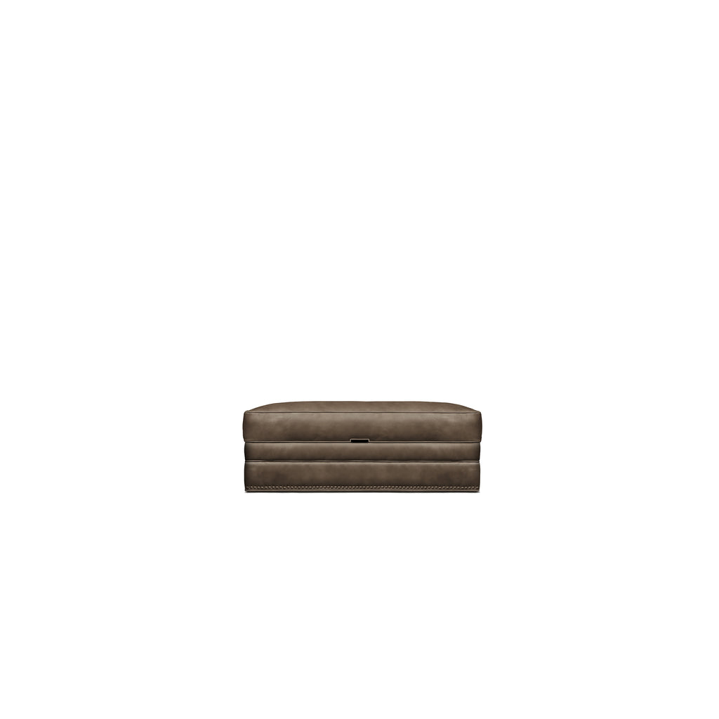 front view of the Hand & Grain Versailles Ottoman