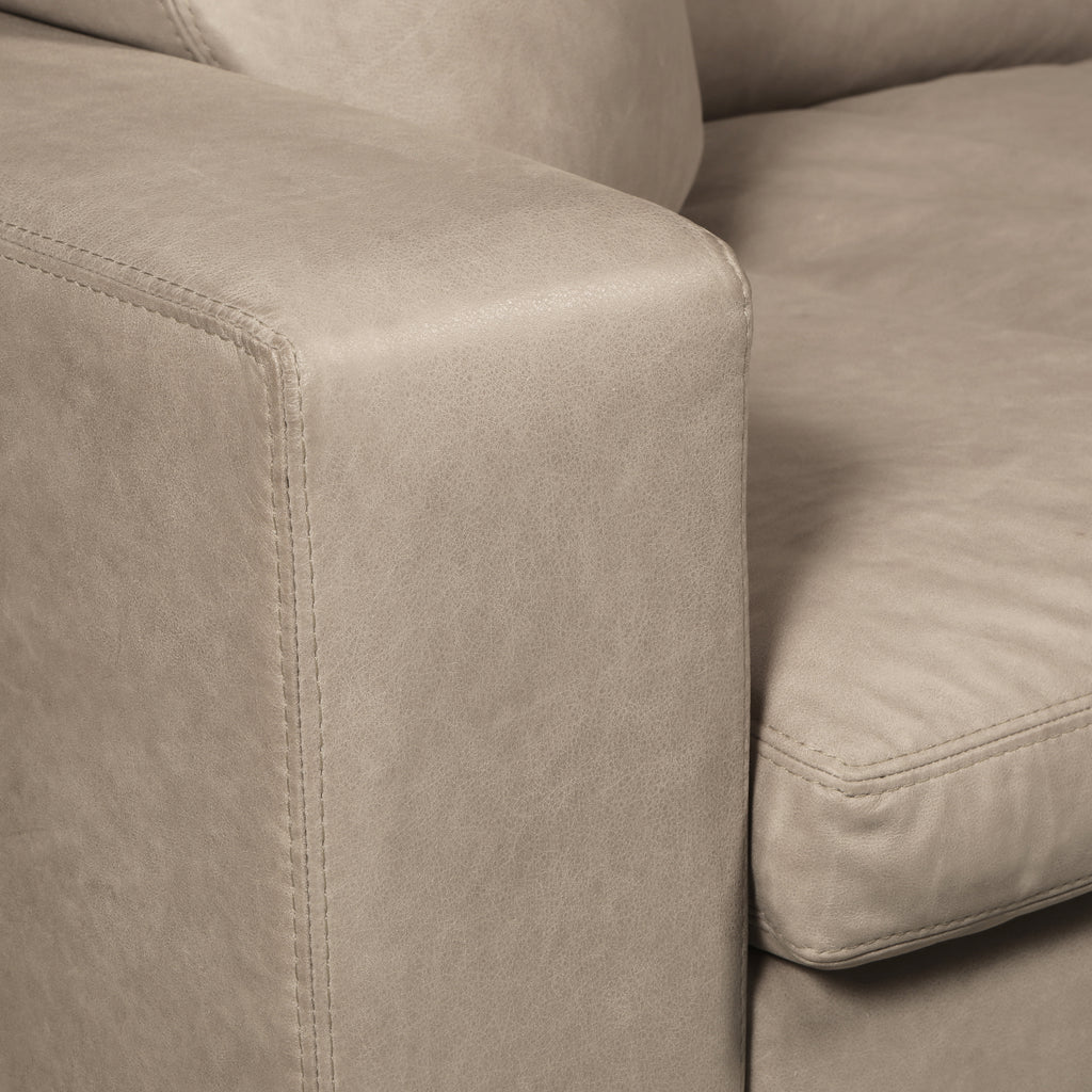 arm detail of the Aksel Corner Sectional by Hand & Grain