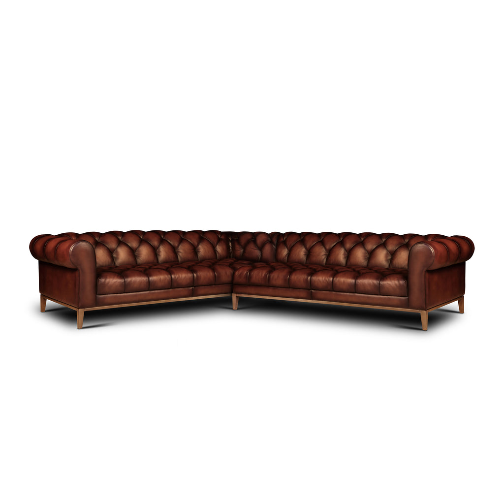 left-side view of the Cuomo Corner Sectional by Hand & Grain
