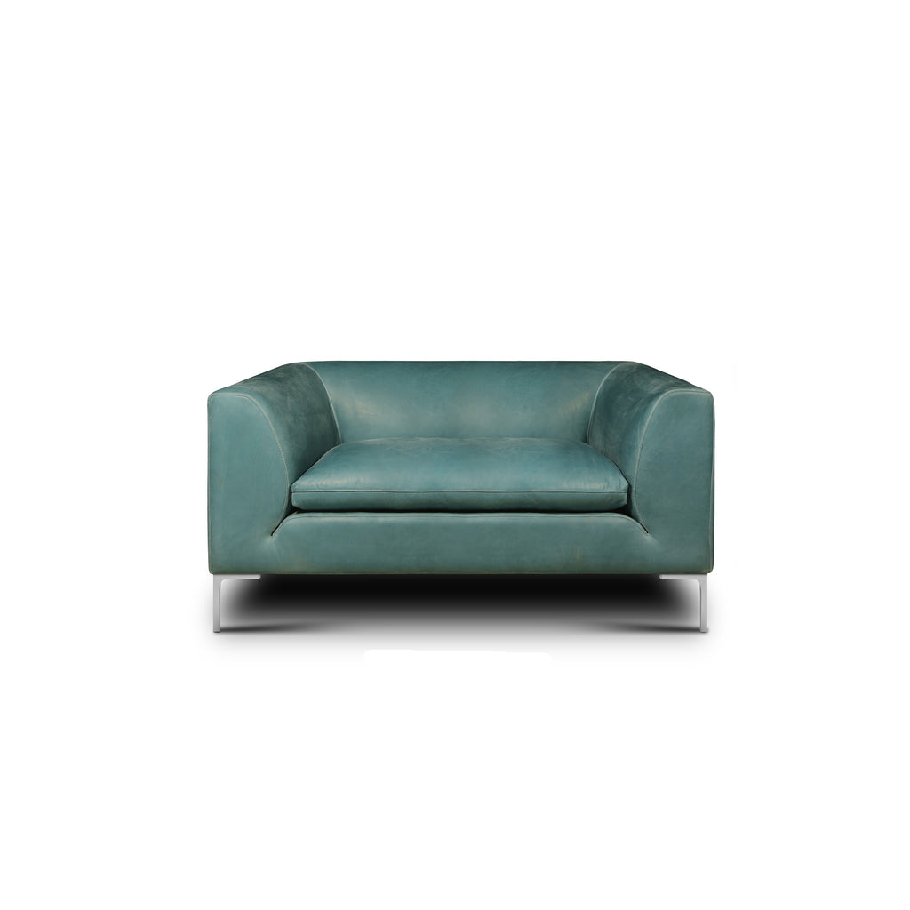 front view of the Pia Chair and a Half by Hand & Grain