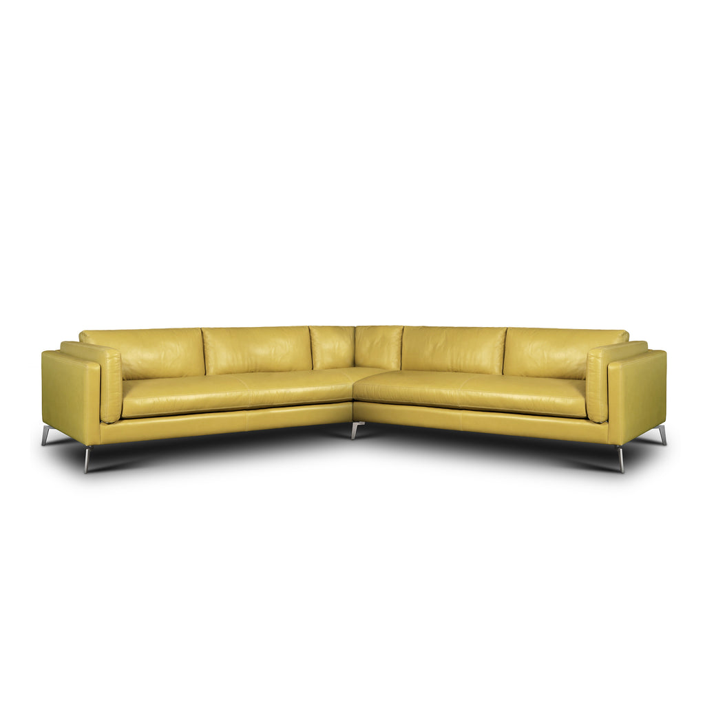 left-side view of the Freya Corner Sectional by Hand & Grain