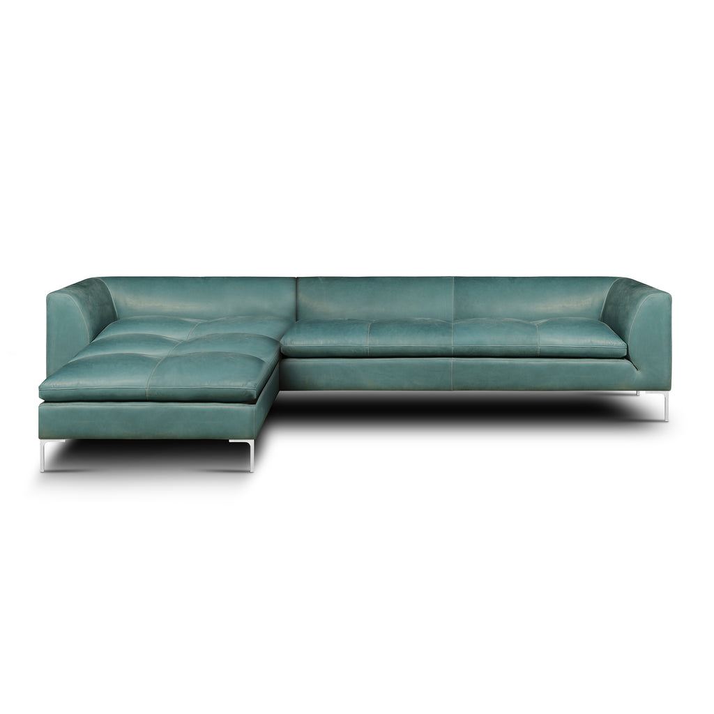 left-side view of the Pia Chaise Sectional by Hand & Grain