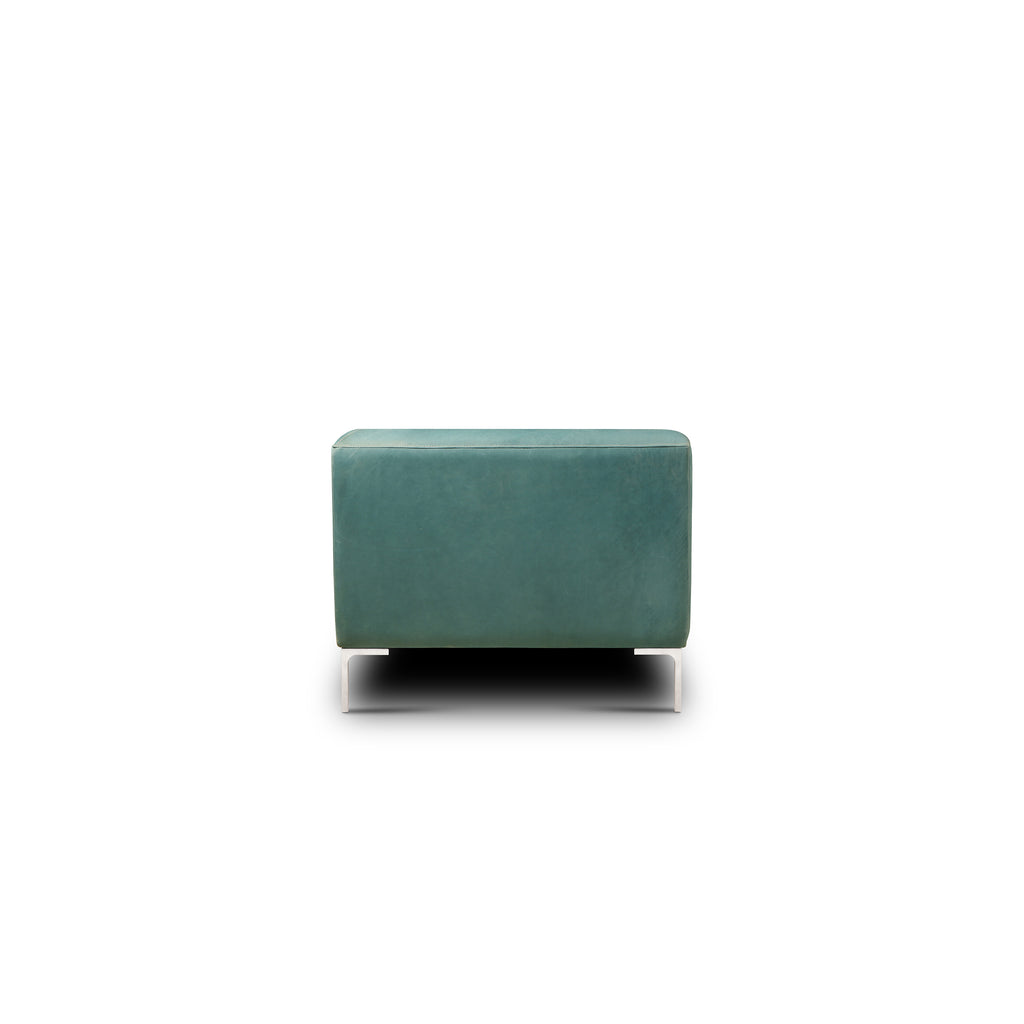 side view of the Hand & Grain Pia Loveseat