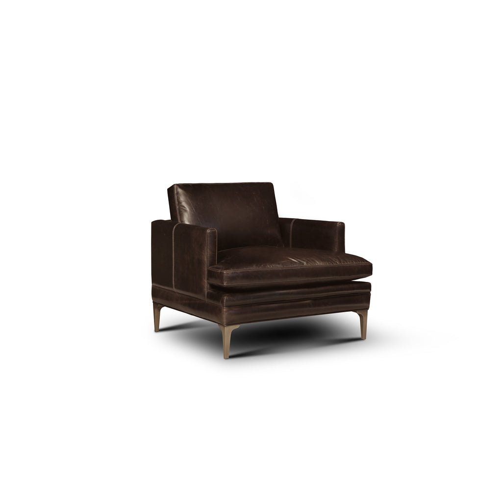 angled view of the Langdon Chair by Hand & Grain