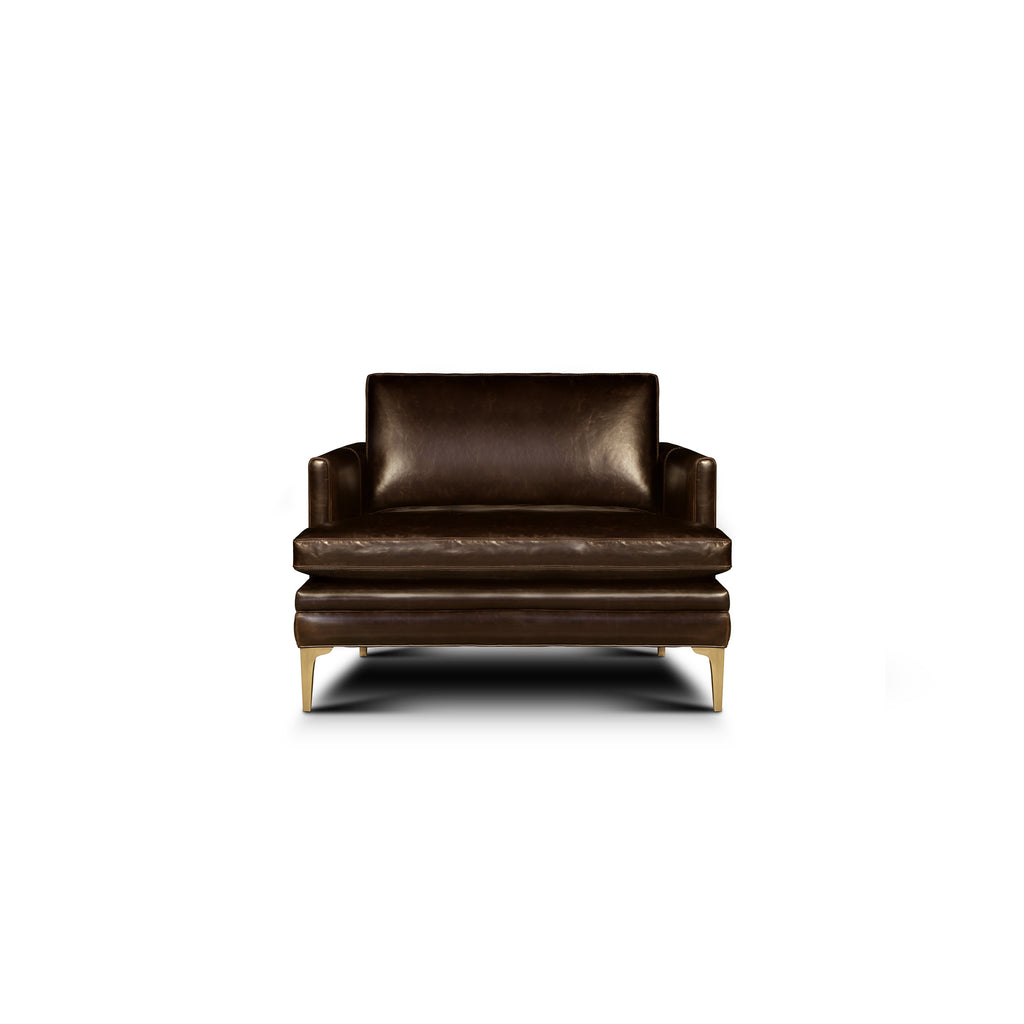 front view of the Langdon Chair by Hand & Grain