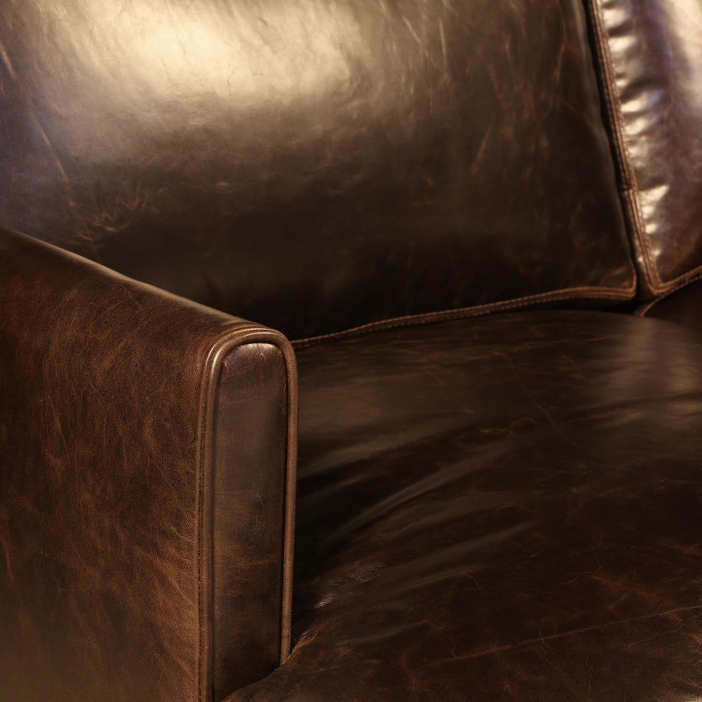 arm detail of the Hand & Grain Langdon Loveseat