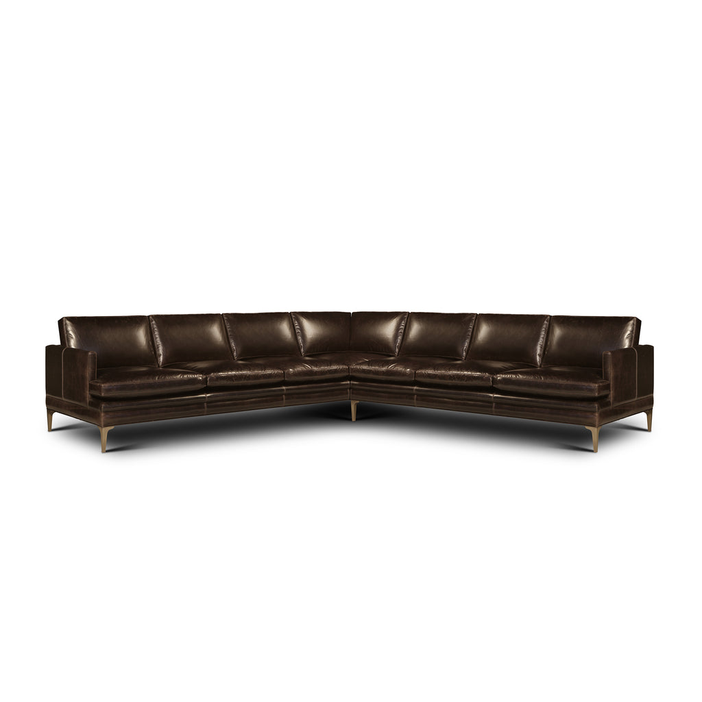 left-side view of the Langdon Corner Sectional by Hand & Grain