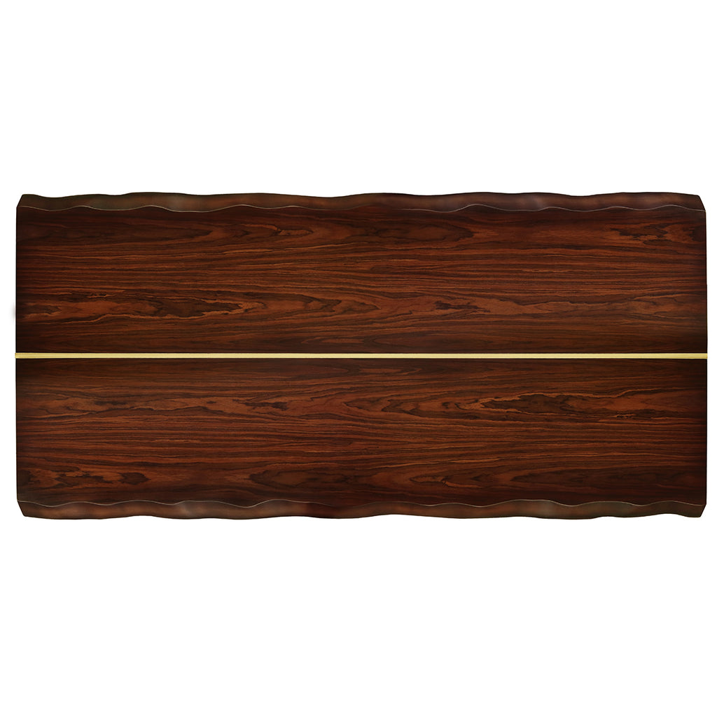 top detail of the Shanta Coffee Table by Hand & Grain